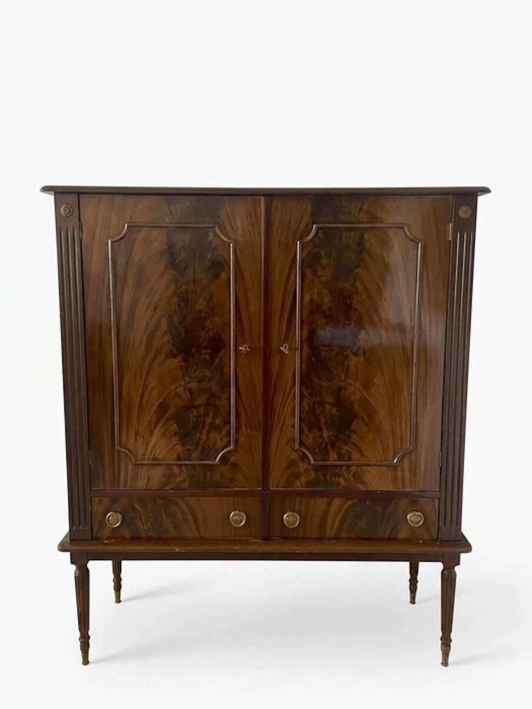 Cabinet - Mahogany, Walnut, Plywood, Softwood - Mid-Century Mahogany