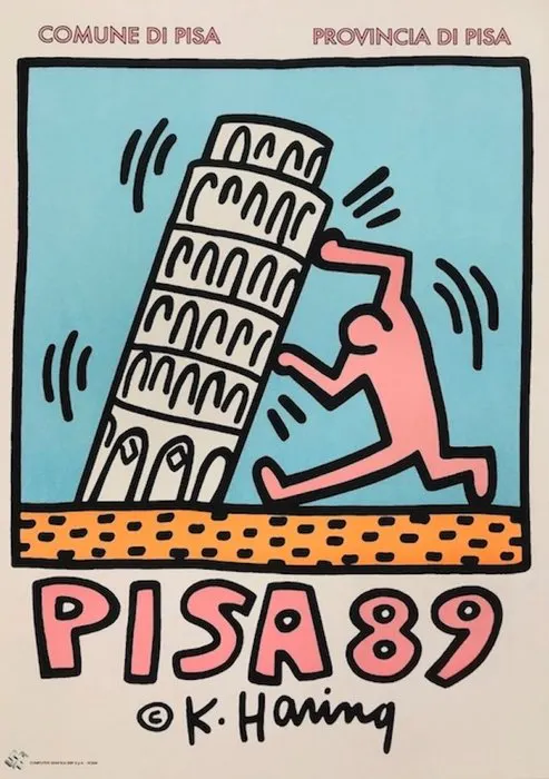 Keith Haring (after) - PISA 89 - 1990s
