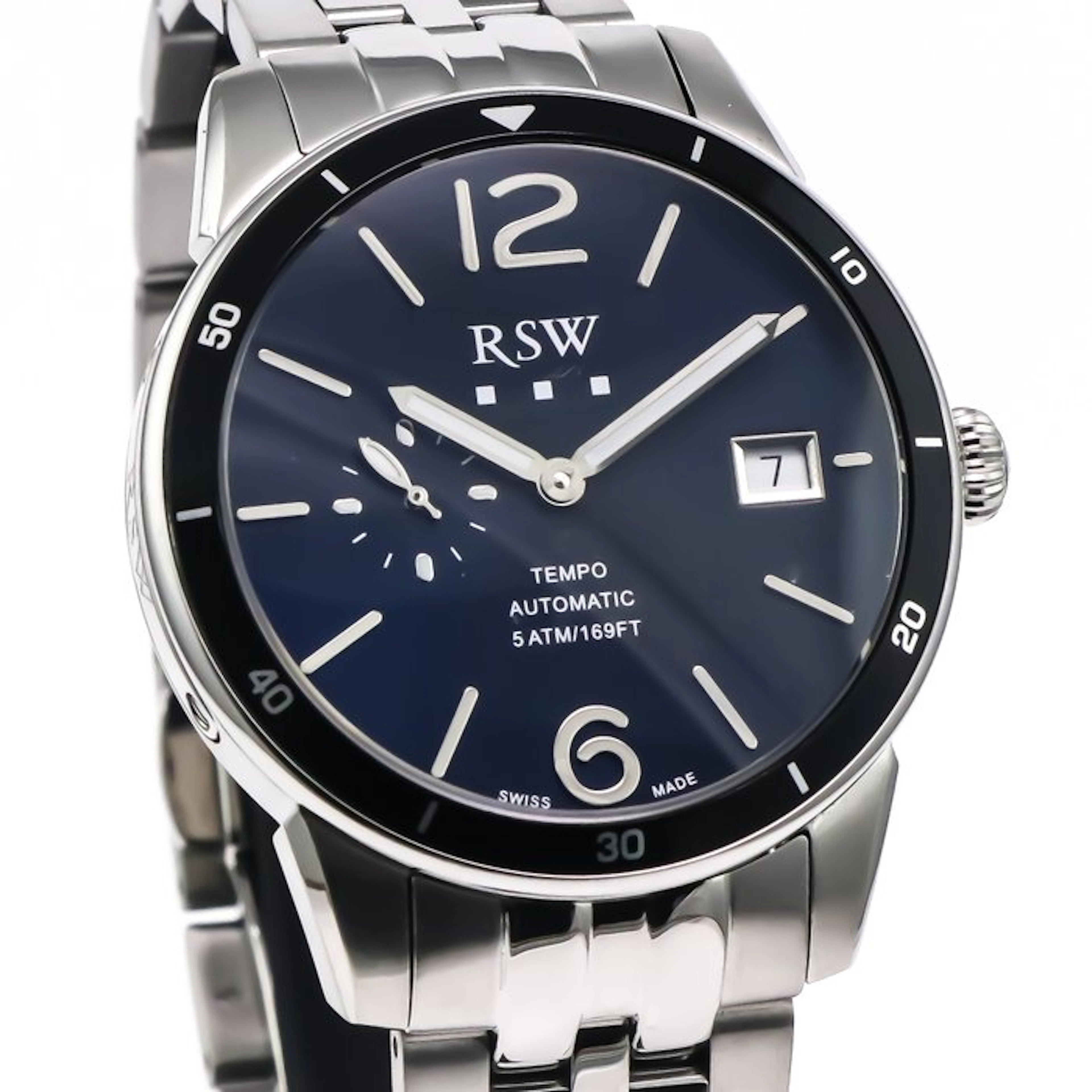 RSW - Tempo Automatic Swiss Made Watch - RSWA157-SS-9...