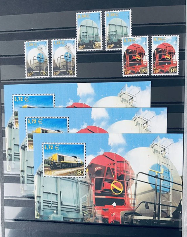 Belgium - Collection of Spoor stamps + any other service stamps