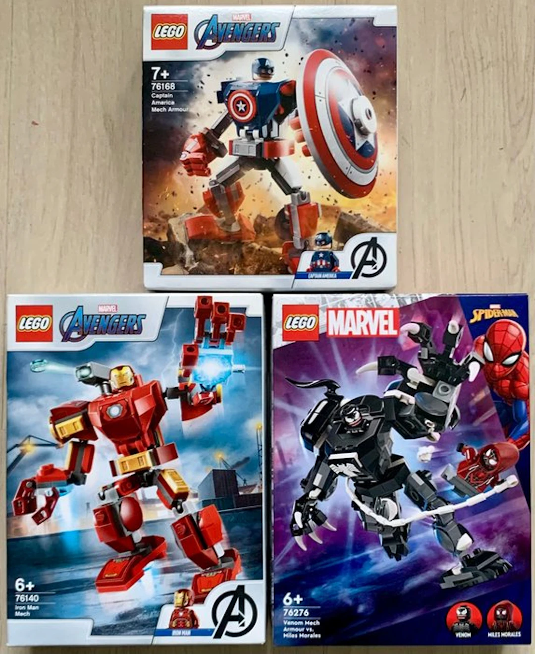 LEGO Set - Marvel - 3x Marvel Mech Armour [76140 - 76168 - 76276] New