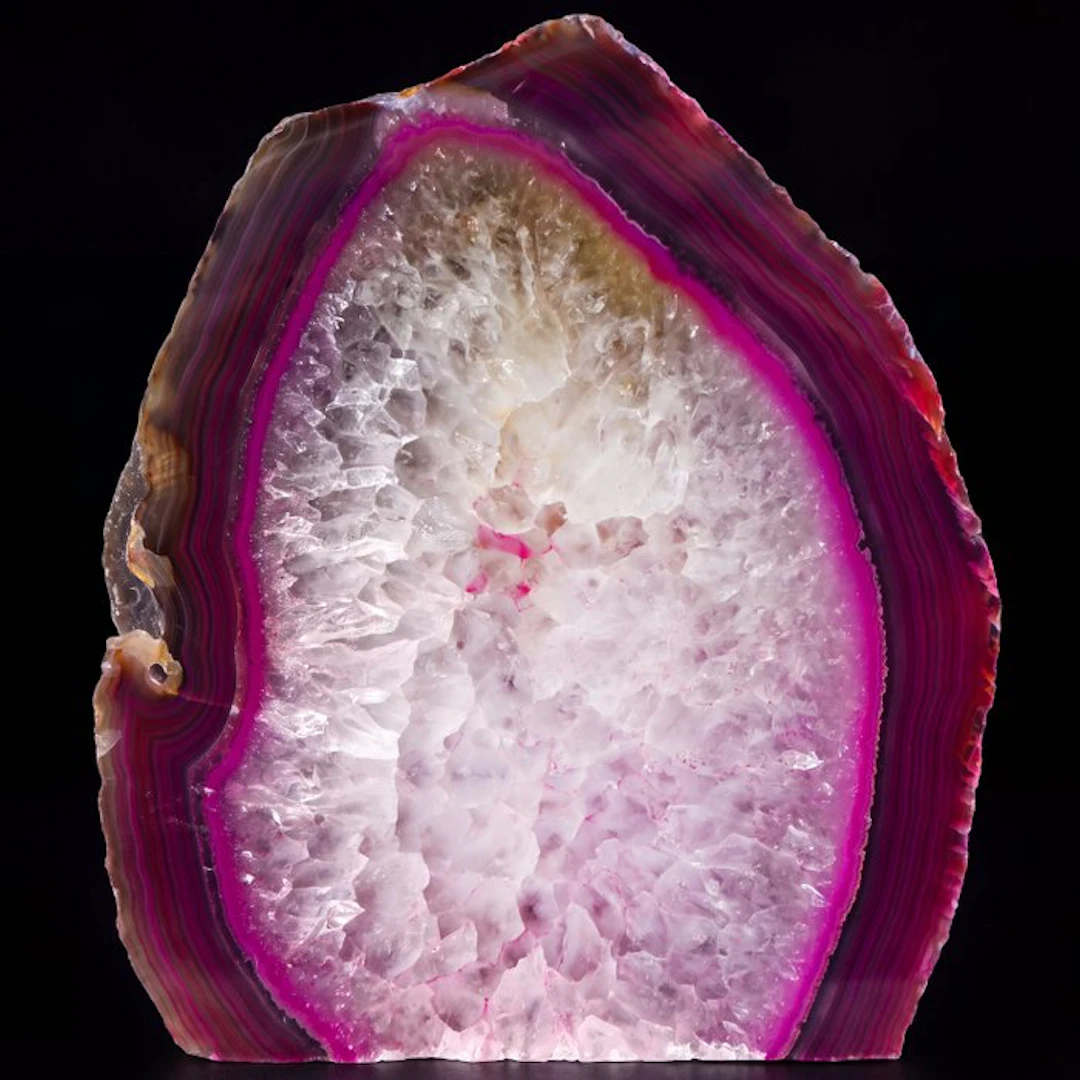 Pink Agate - 25x29x12 cm - Geode- 1.5 kg