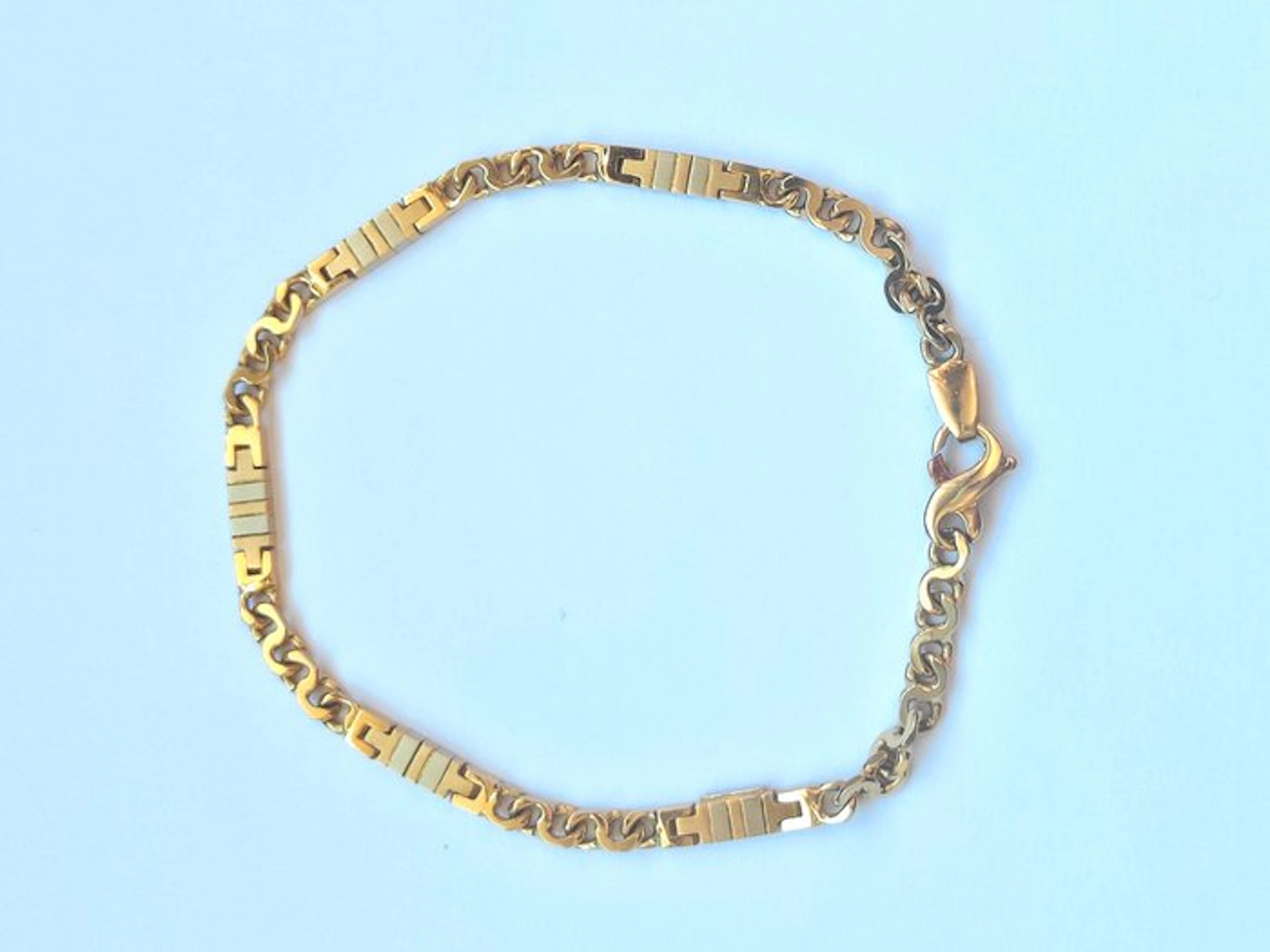 Chain bracelet - 18 kt. Yellow gold, White gold