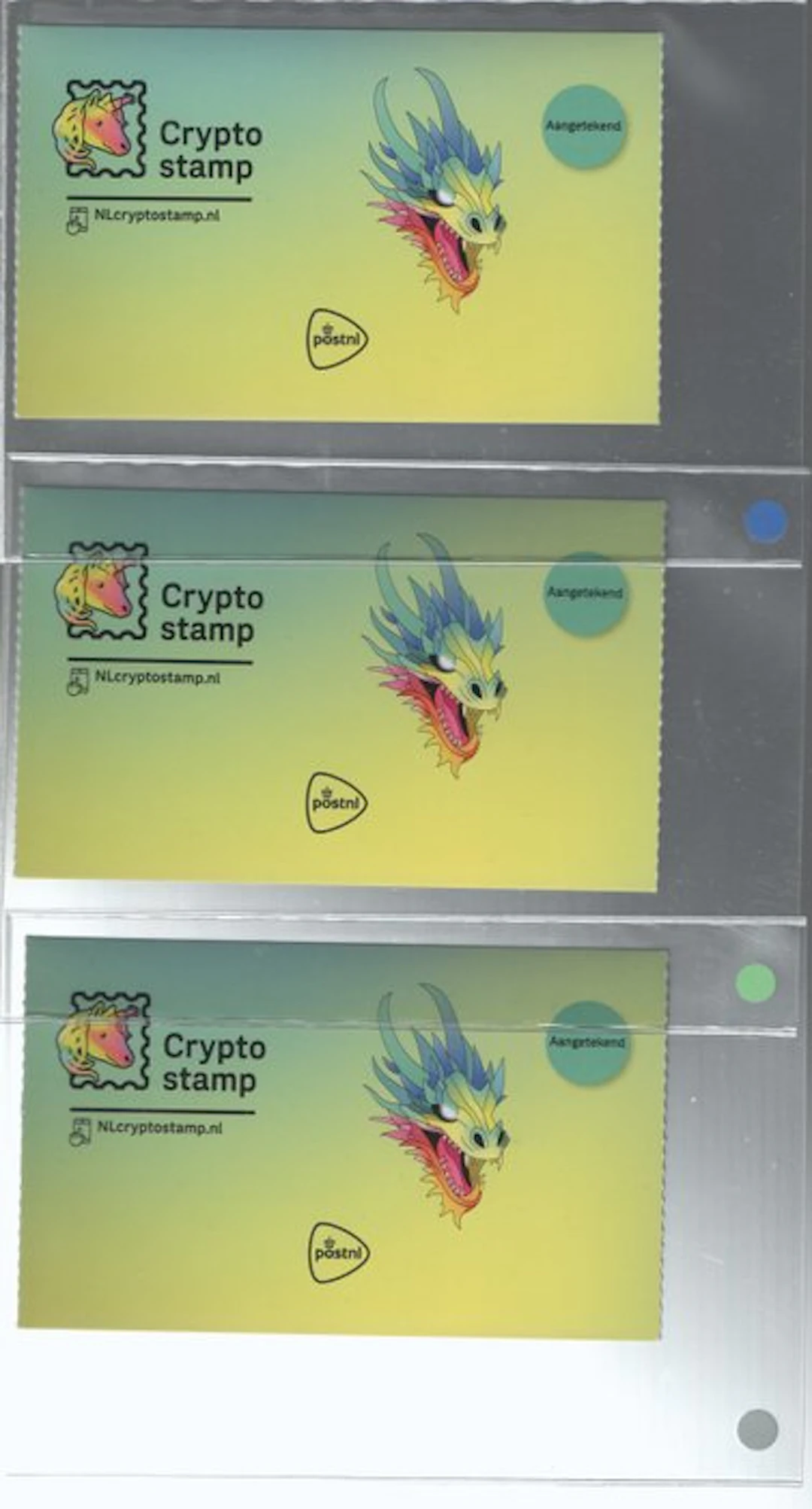 Netherlands 2024 - Netherlands 2024. Crypto seals black, green, and blue.