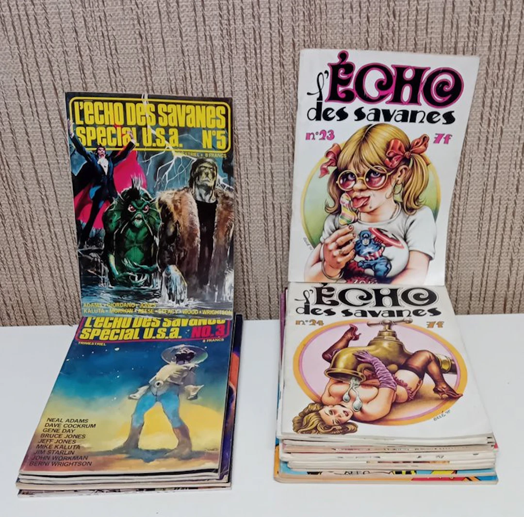 L'Écho des Savanes + Spécial U.S.A - 24 Magazines - First edition - 1976/1986