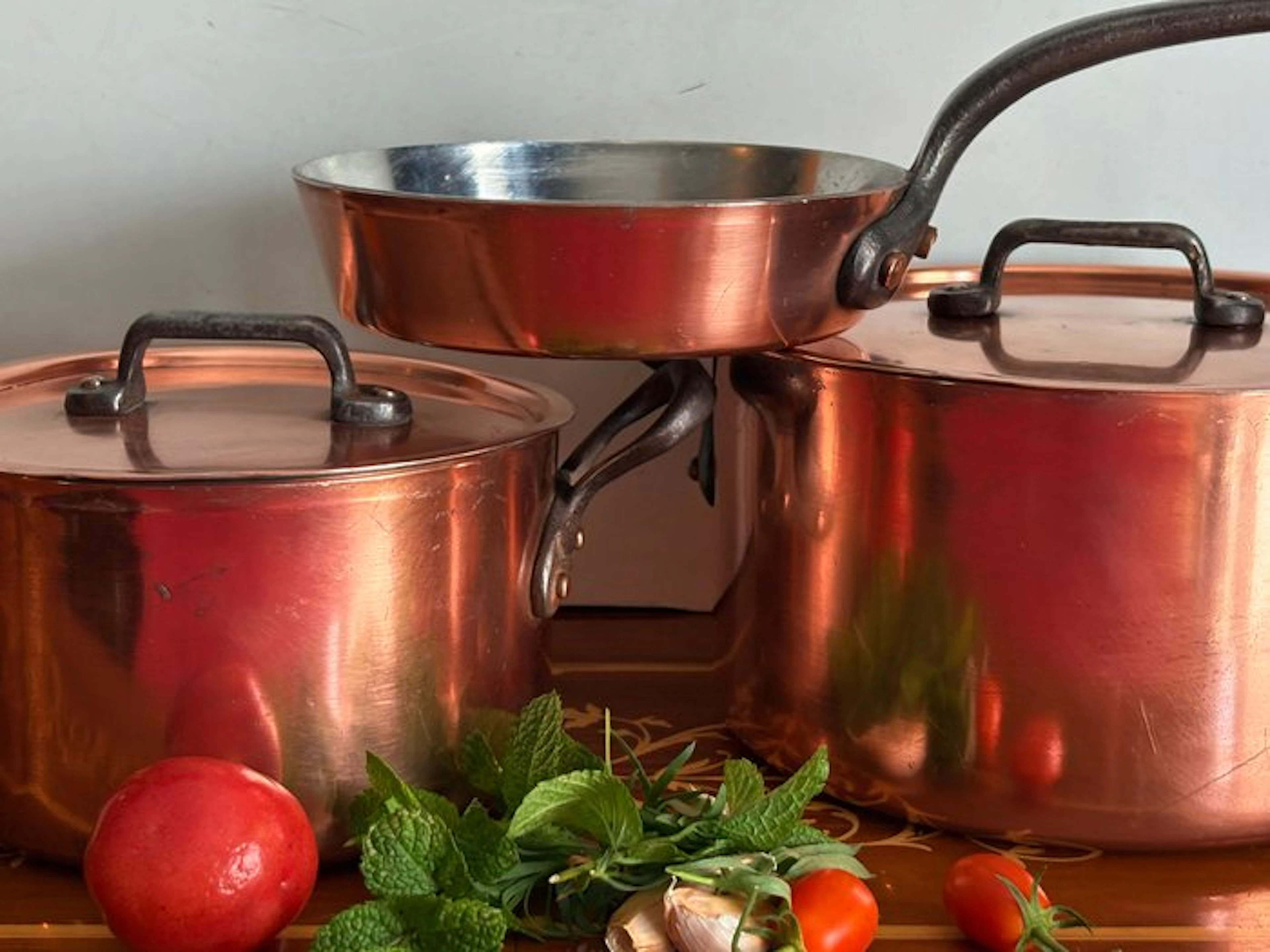 Pan (5) - FALK professional restaurant pans - Copper, Tin the inside.