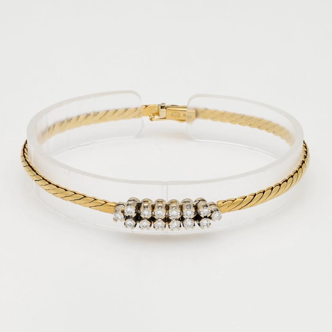 Bracelet - 18 kt. Yellow gold Diamond (Natural)