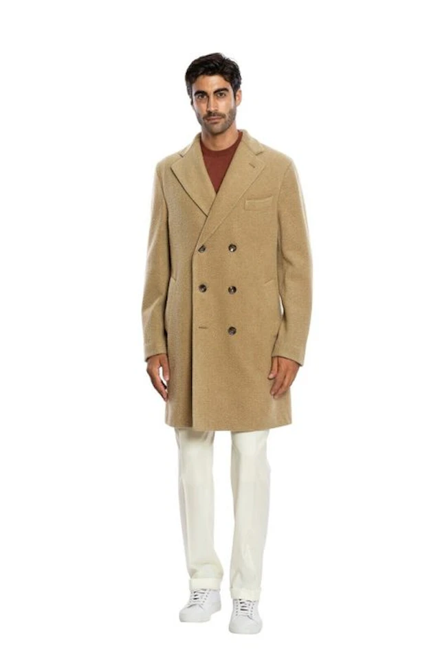 BOGLIOLI MILANO - 54 IT - Double Breaested Camel Coat...