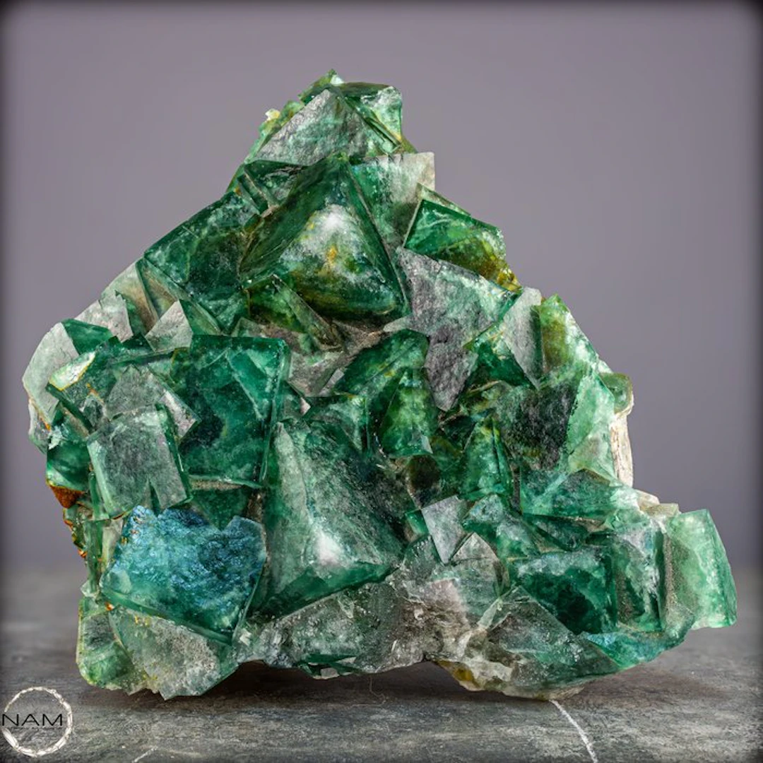 Unique fluorite cluster – Crystal Beauty in Emerald Green- 5605.12 g
