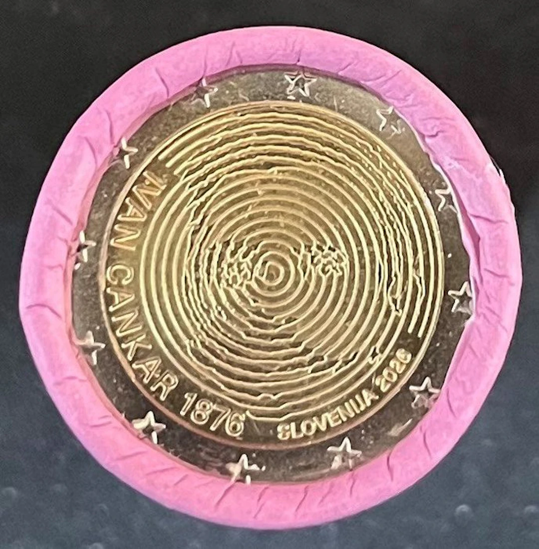 Slovenia. 2 Euro 2026 "Ivan Cankar" (25 stuks) in muntrol (No reserve price)