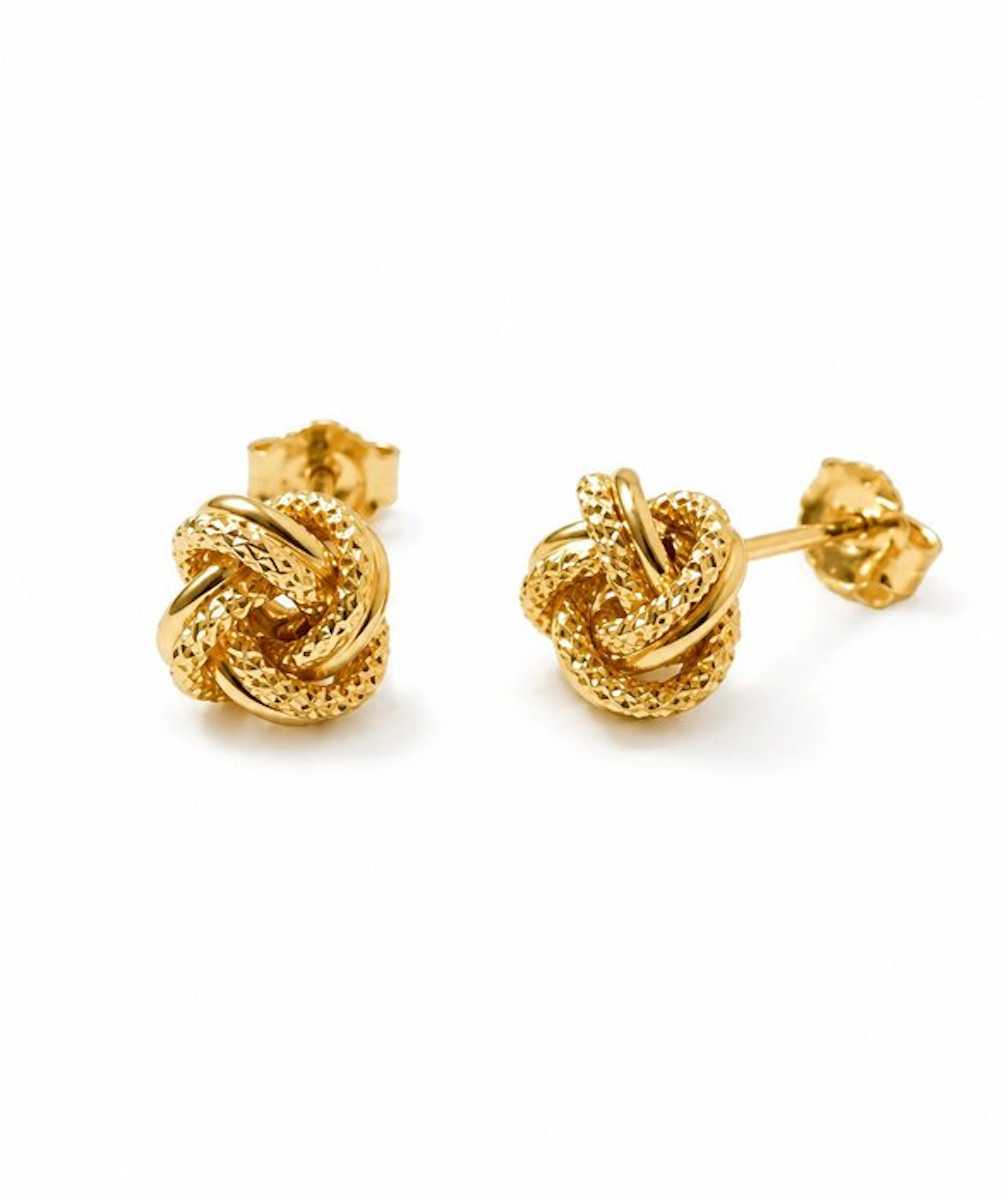 No reserve price - Earrings - 18 kt. Yellow gold - Knot earrings, 1.10 g