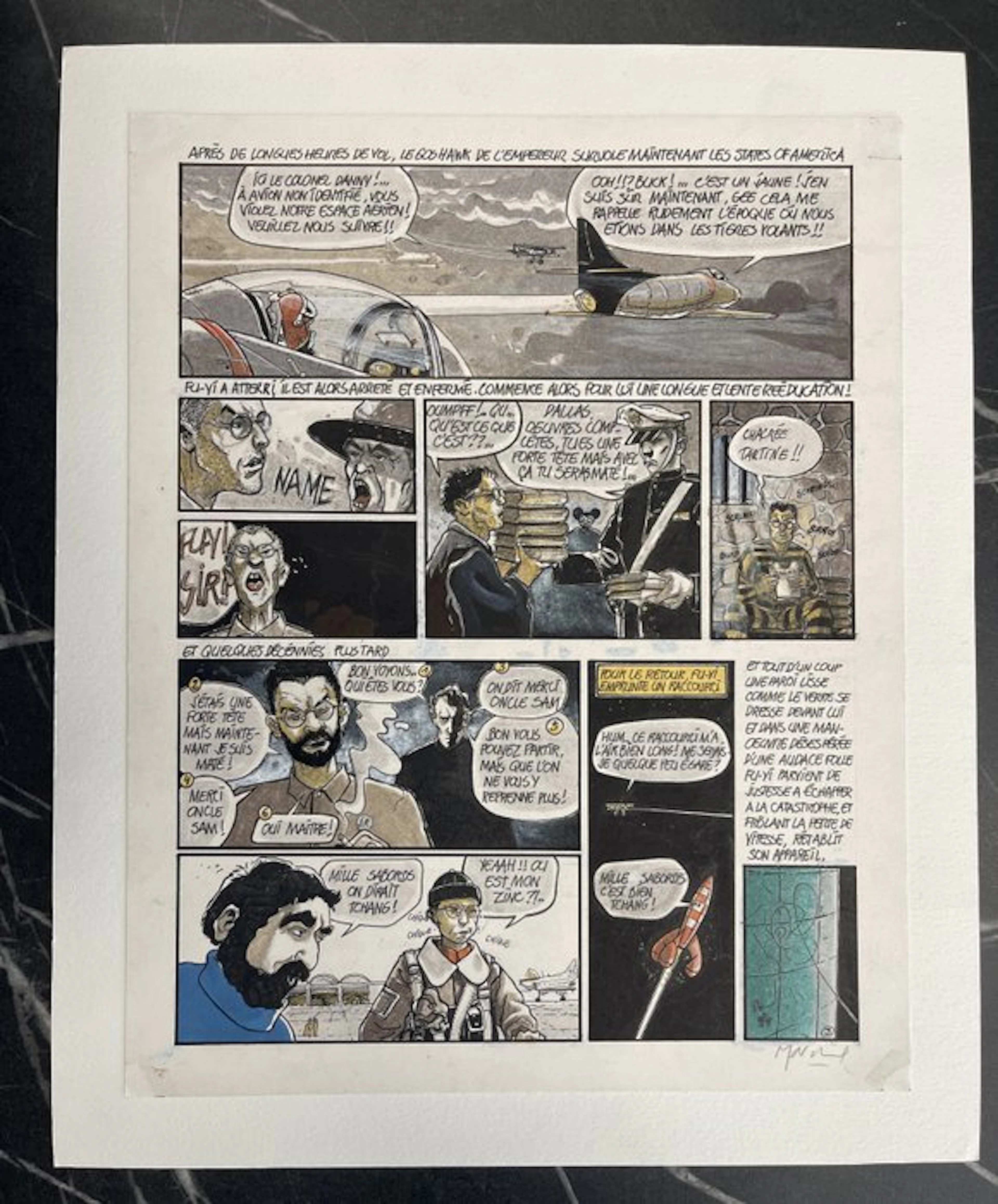 Bruno Marchand – La Guerre éternelle - 1 planche originale couleur