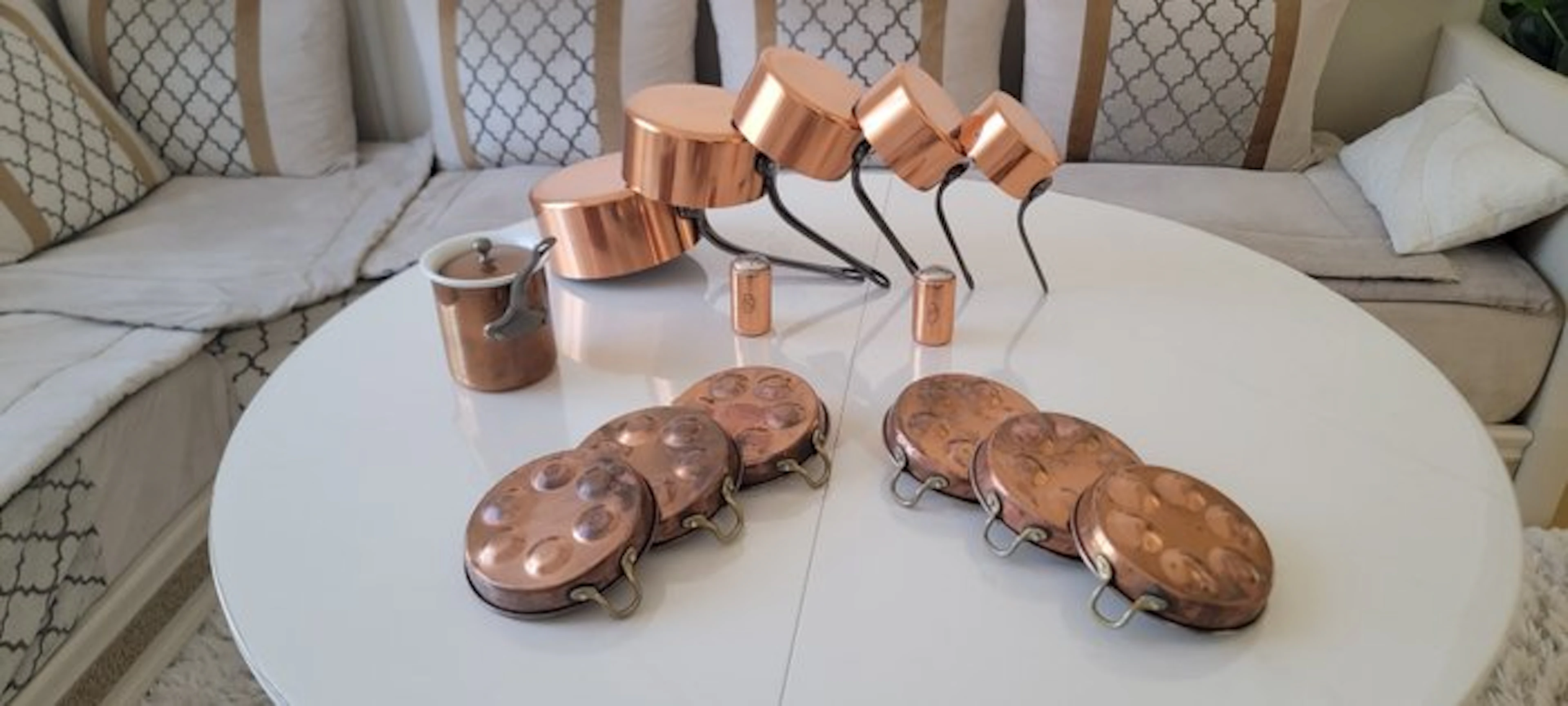 TOURNUS / PILLIVUYT - Cooking pot set - Aluminium, Copper, Brass, source