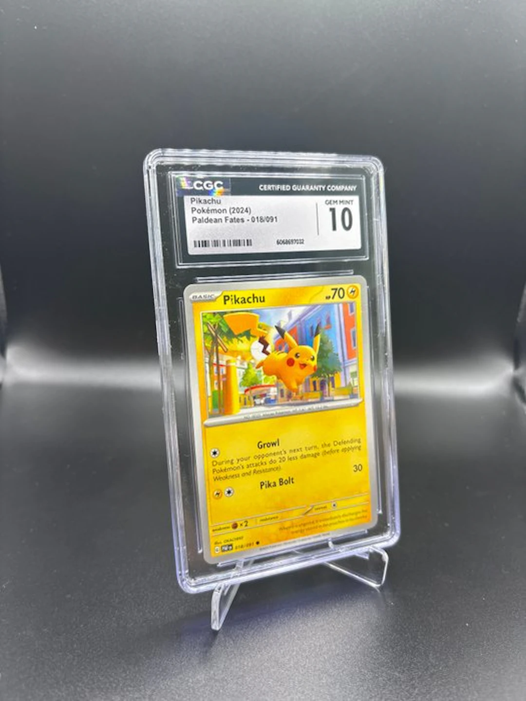 Pokémon - 1 Graded card - Pikachu #018 - CGC 10 - Scarlet...