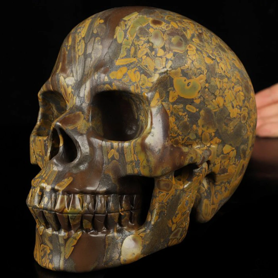 3.33 kg Bamboo Stone Skull – Lifesize