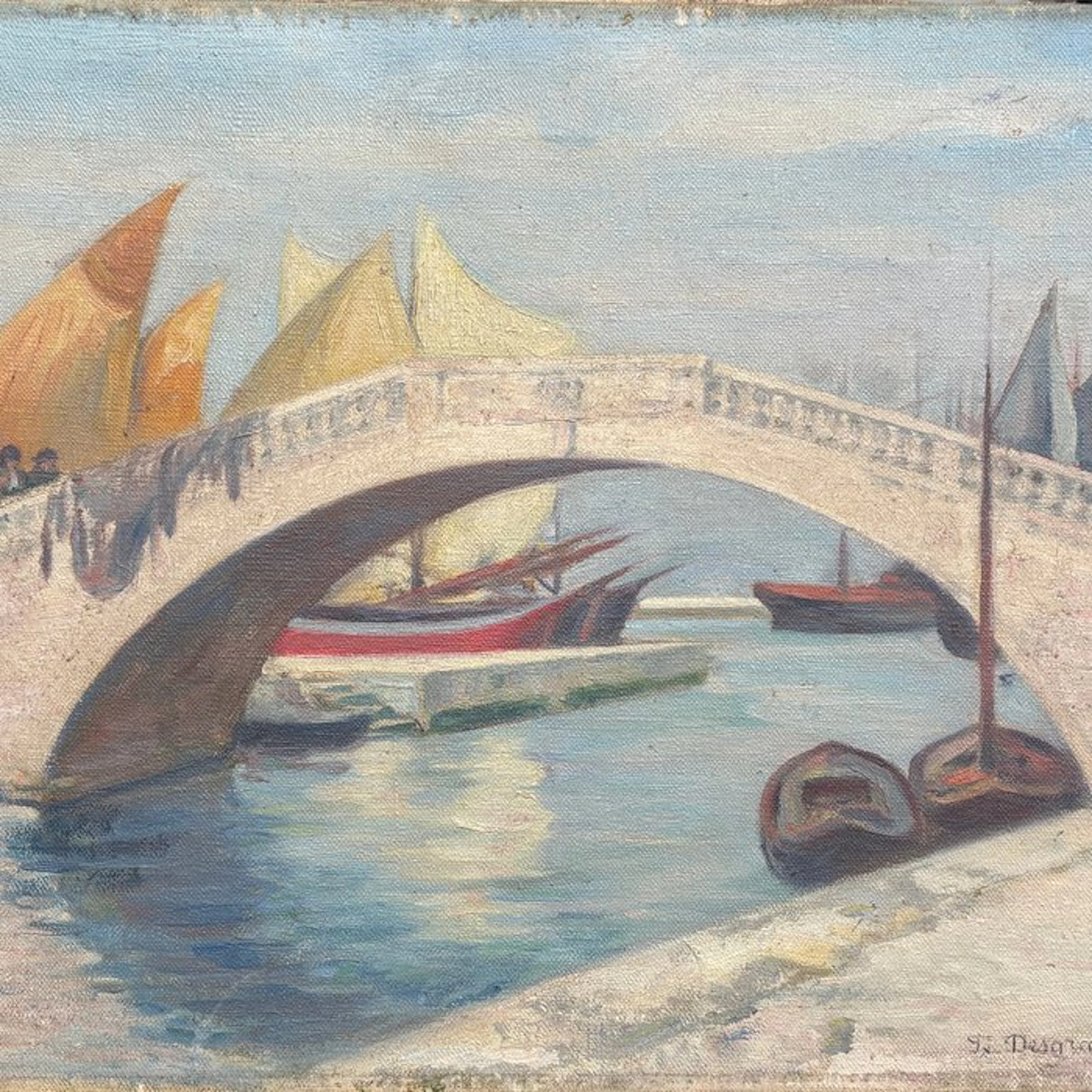 Félix Léopold Desgranges (1860-1942) - Paysage à Venise...