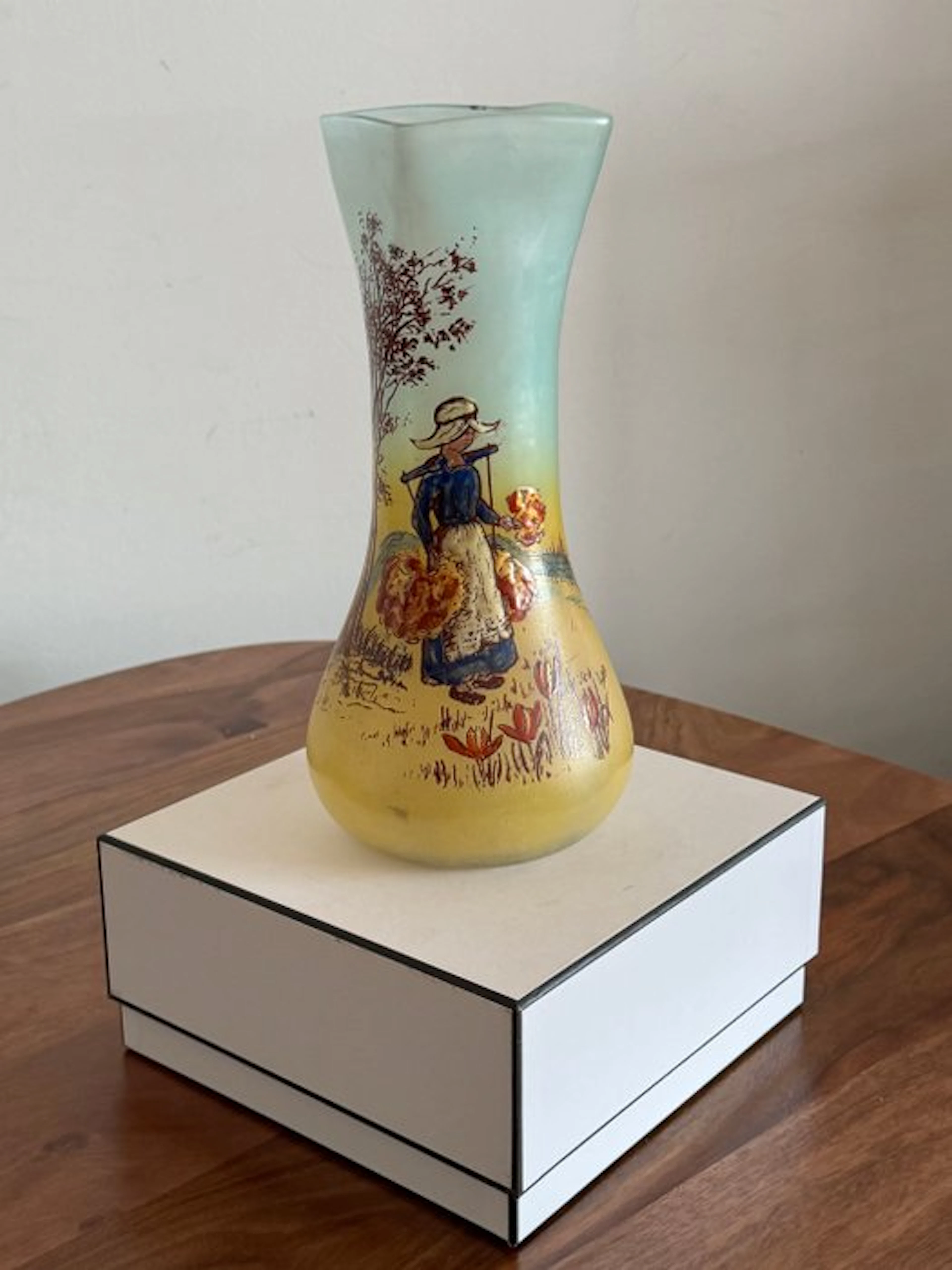 Legras & Cie. - Vase - Crystal, Enamel - Antique Legras vase