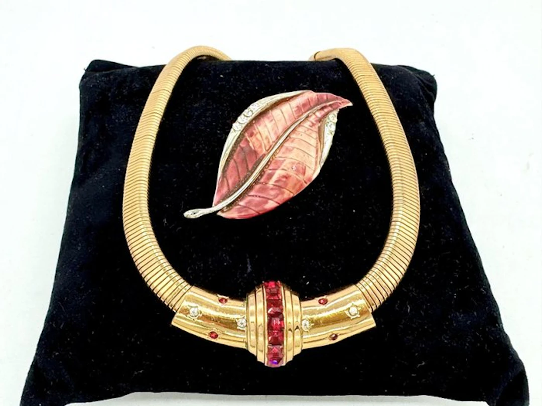 Coro - Gold-plated, Metal, Brooch and - Bracelet