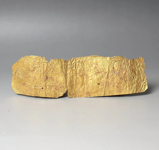 Ancient Roman Gold Sheet / Foil mouth-piece or diadem...