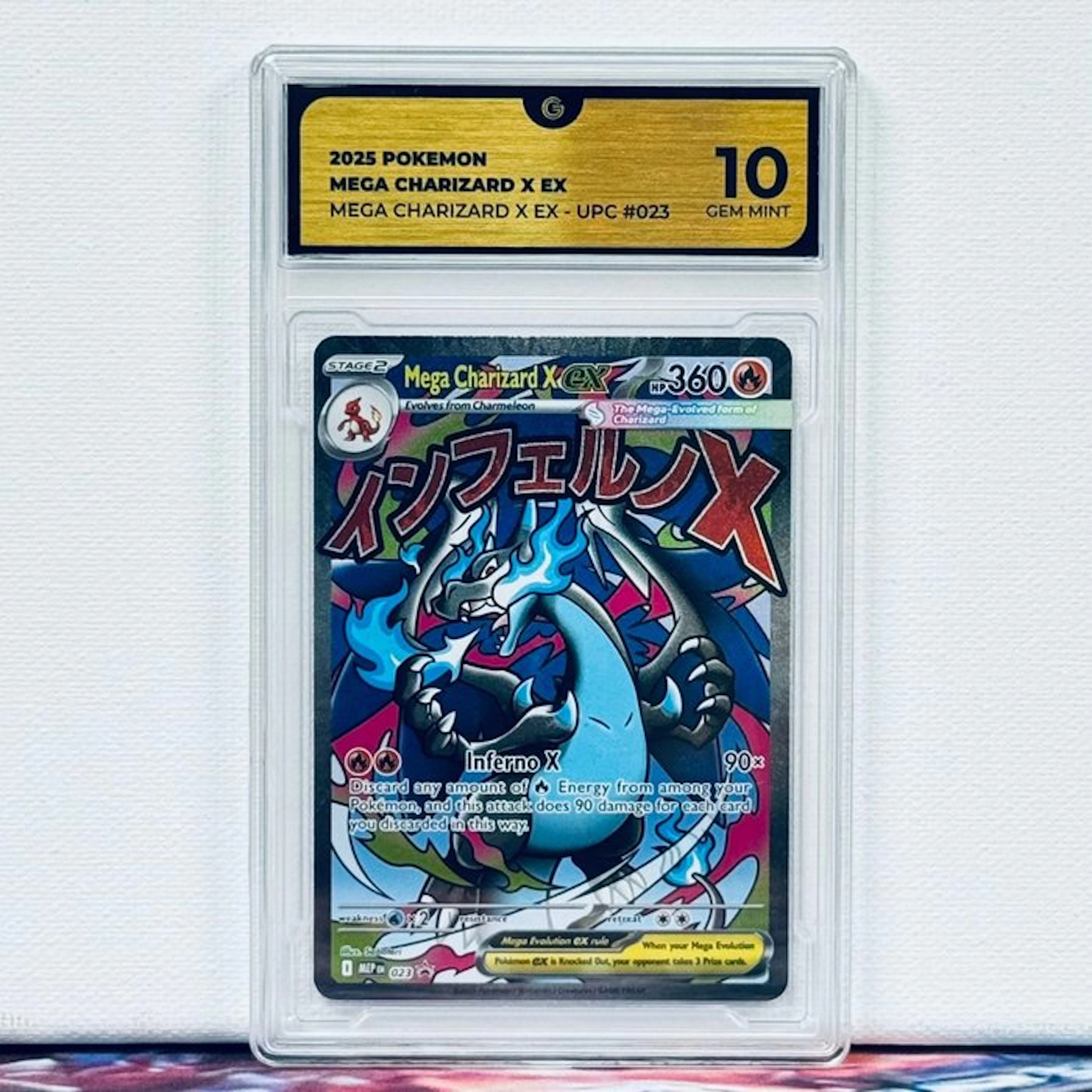 Pokémon Graded card - MEGA CHARIZARD X EX #023 2025...