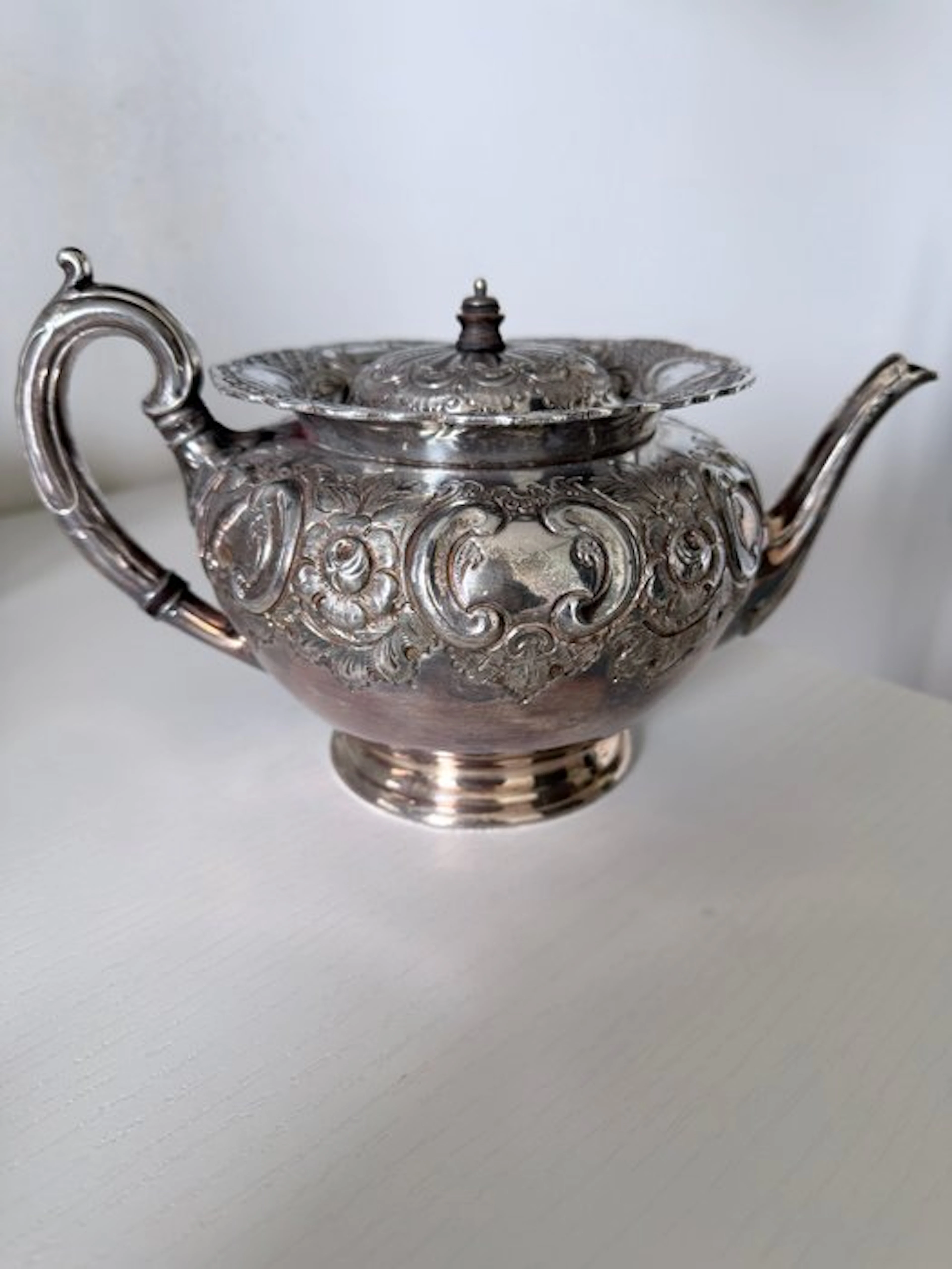 sheffield - edward Sheffield - Teapot - Metal - Antique English teapot