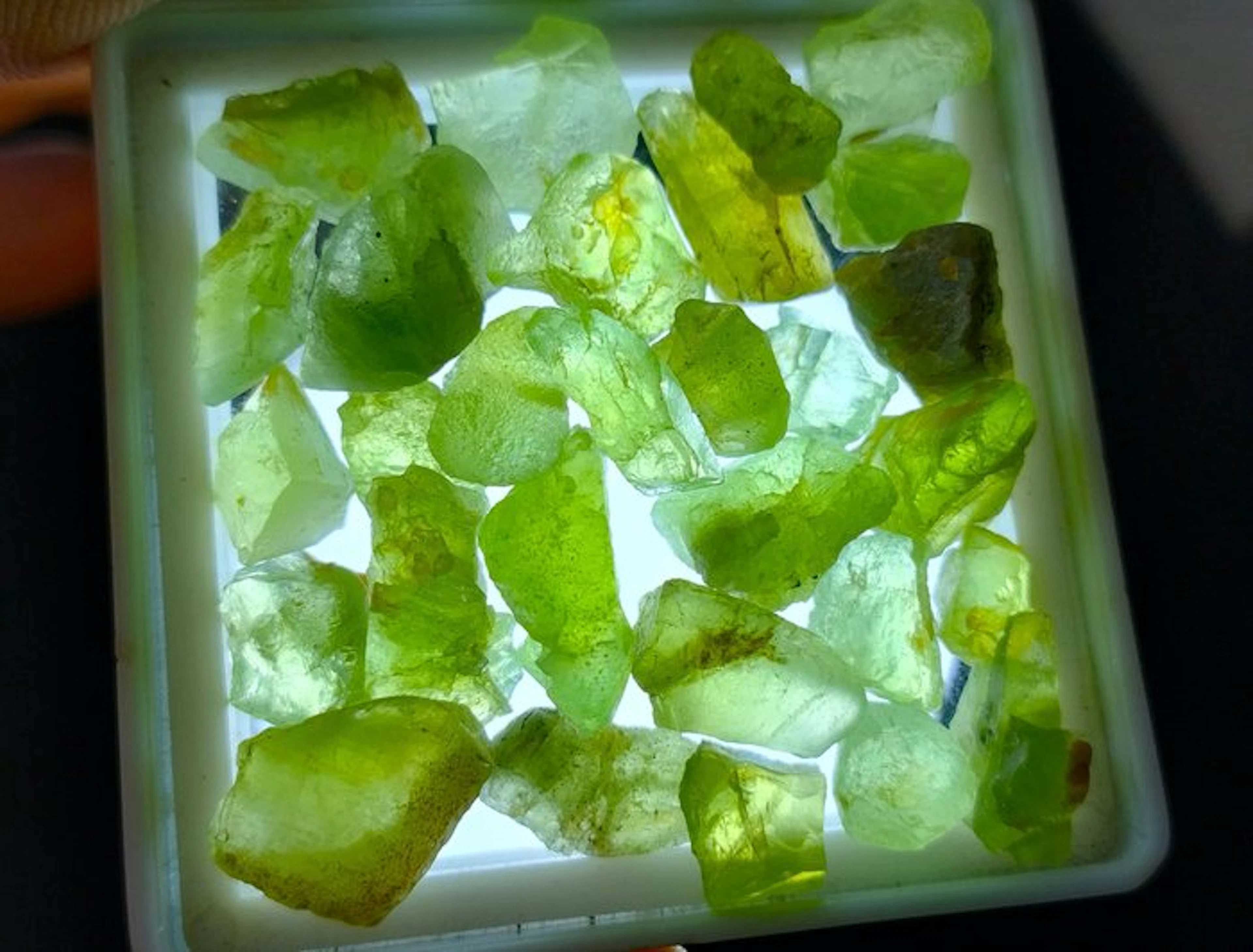 100 cts - Natural Untreated Peridot Rough- 20 g