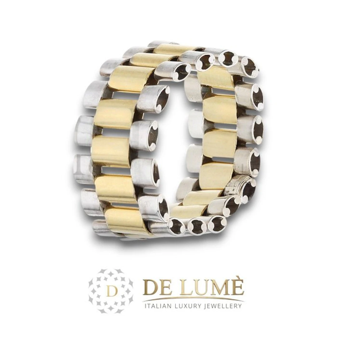 Ring - 18 kt. Yellow gold, White gold - Ring 18k, 6.7 g