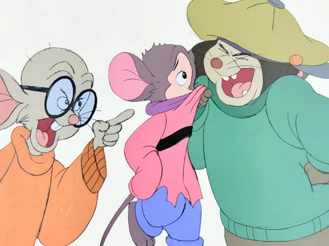 Don Bluth - Original animation cel - very rare! - An American Tail (1986)
