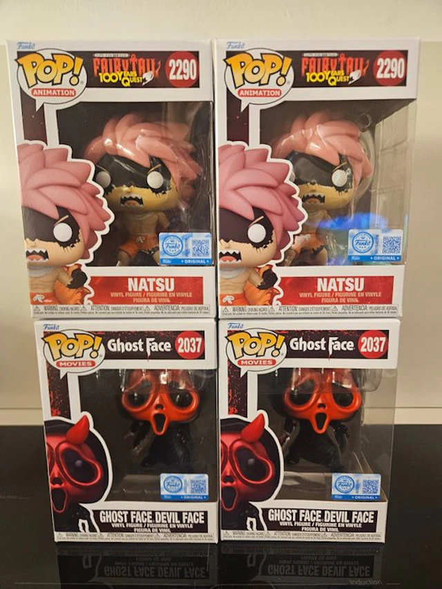 Funko - Funko Pop - X4 Lotto funko Mix Natsu + Ghostface
