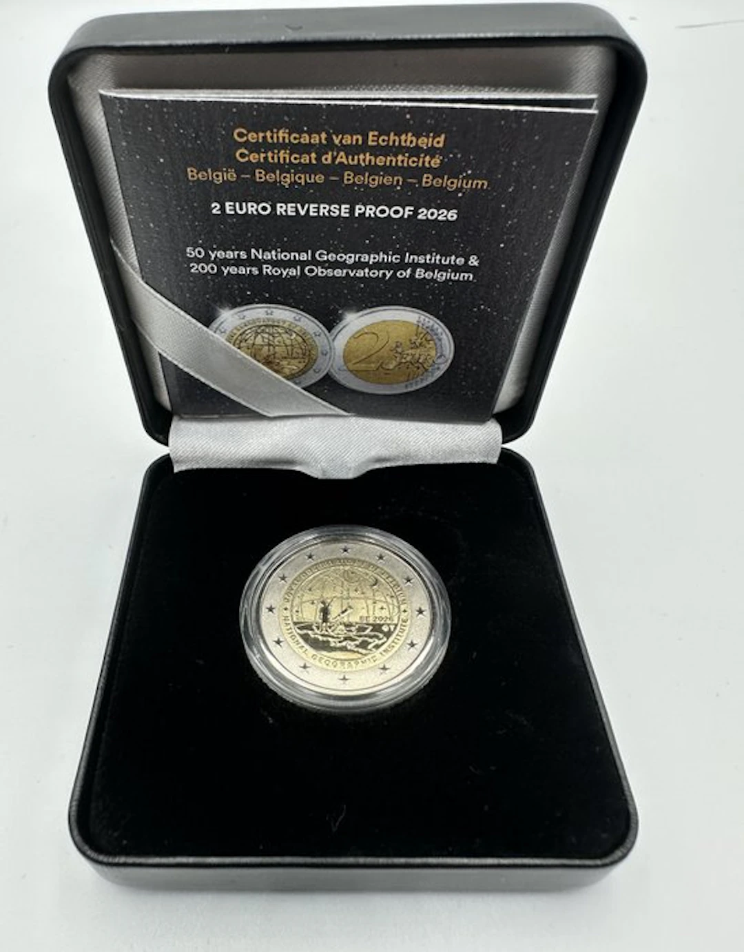 Belgium. 2 Euro 2026 "Geographic Institute and Royal...
