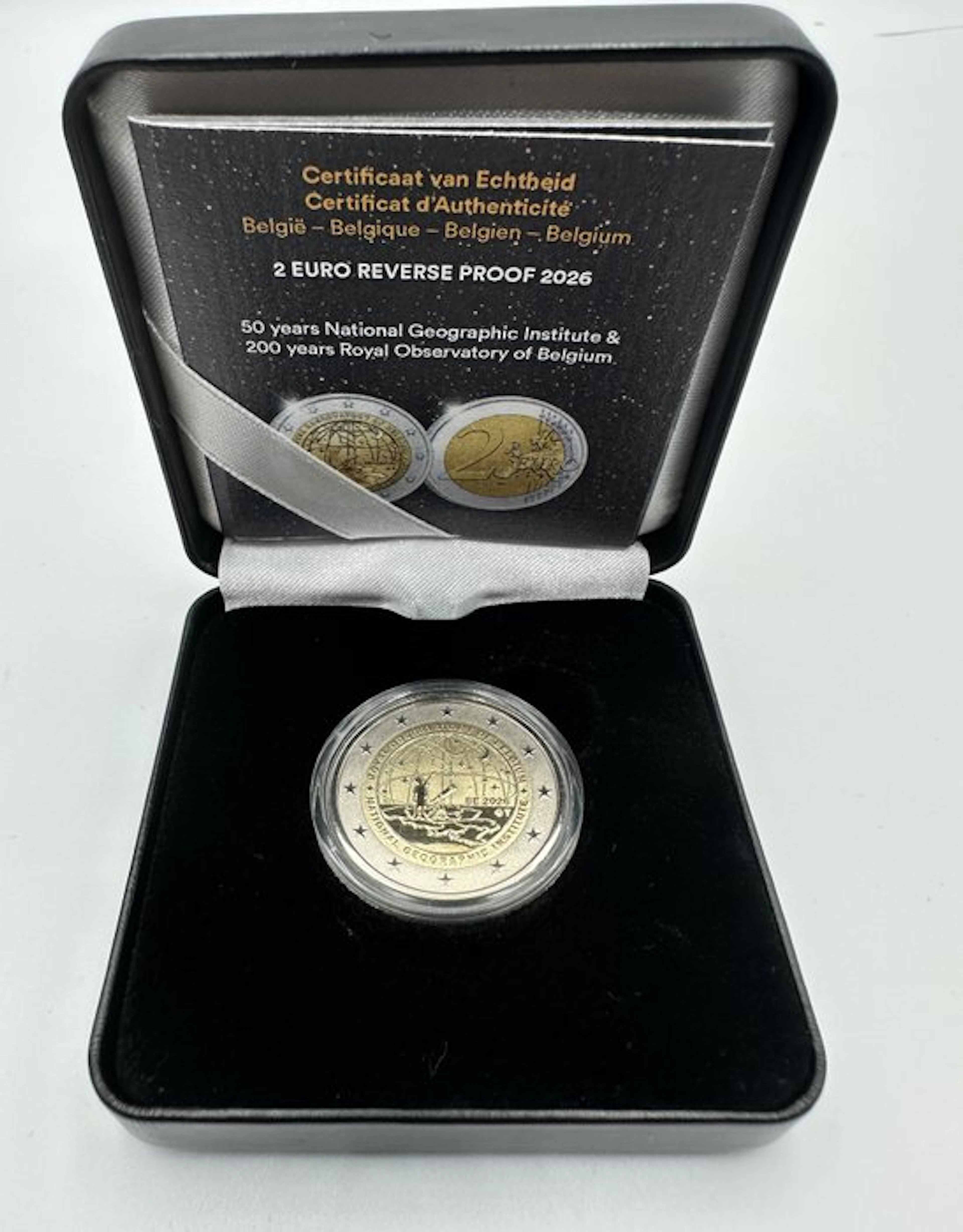 Belgium. 2 Euro 2026 "Geographic Institute and Royal...
