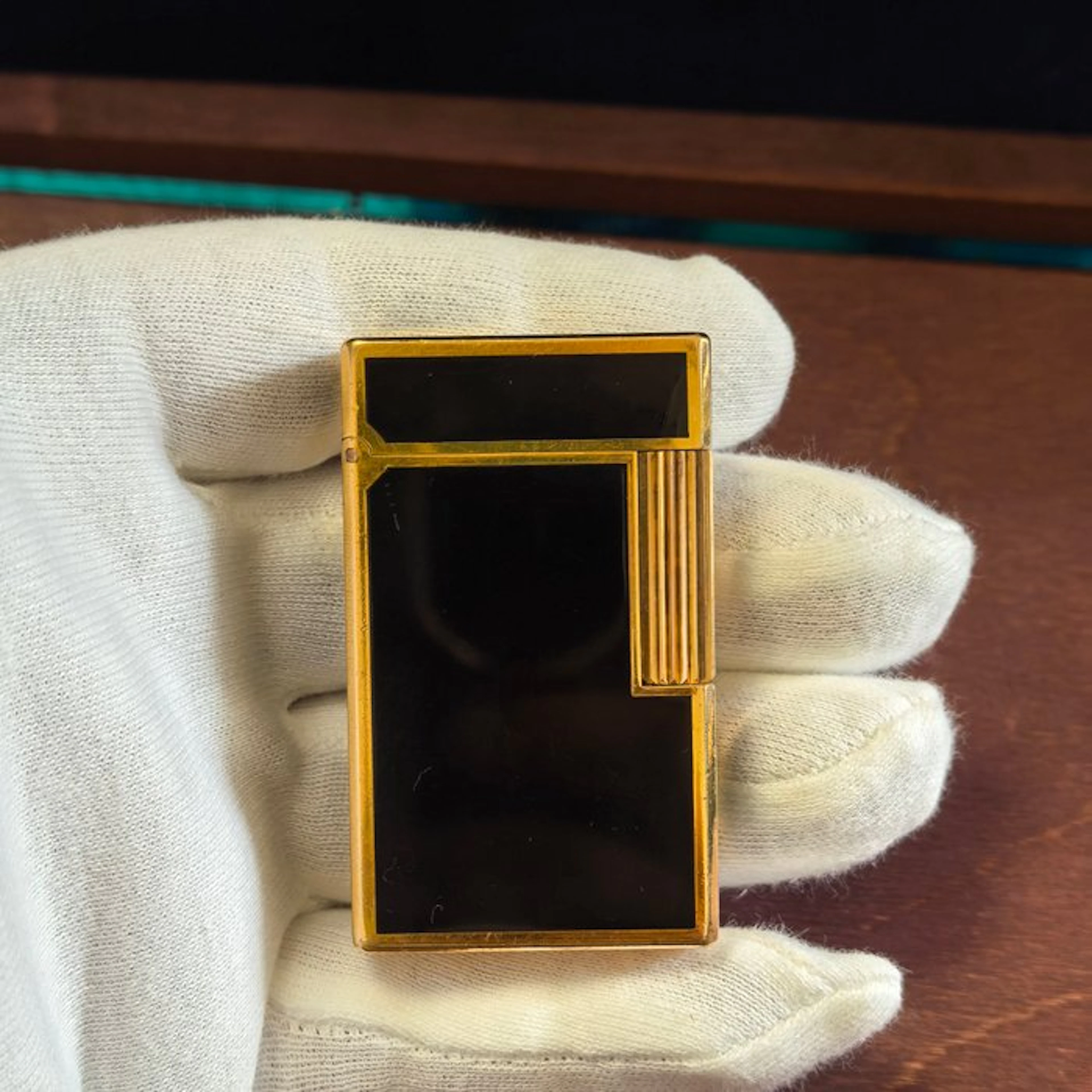 S.T. Dupont - Line 1 BR Chinalack - Lighter - Gold-plated, Enamel