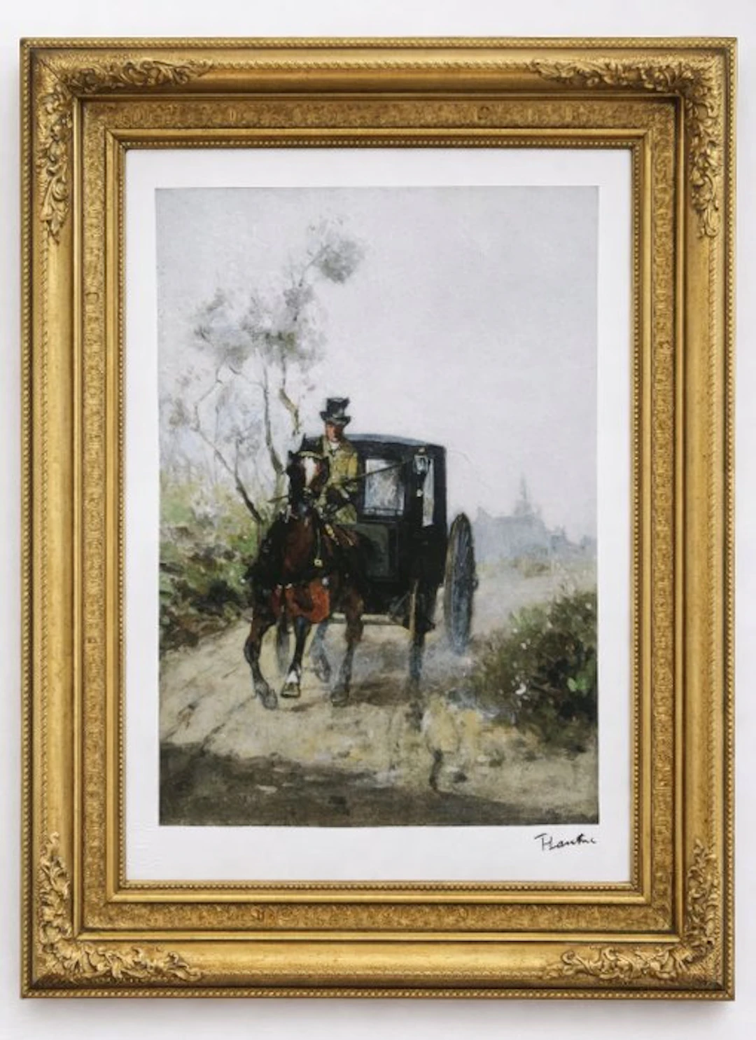 Henri de Toulouse-Lautrec (1864-1901) (after) - "Carriage, c.1881"