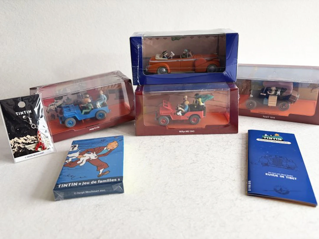 Atlas 1:43 - Model car (7) - Set van 4 Kuifje modelauto's...