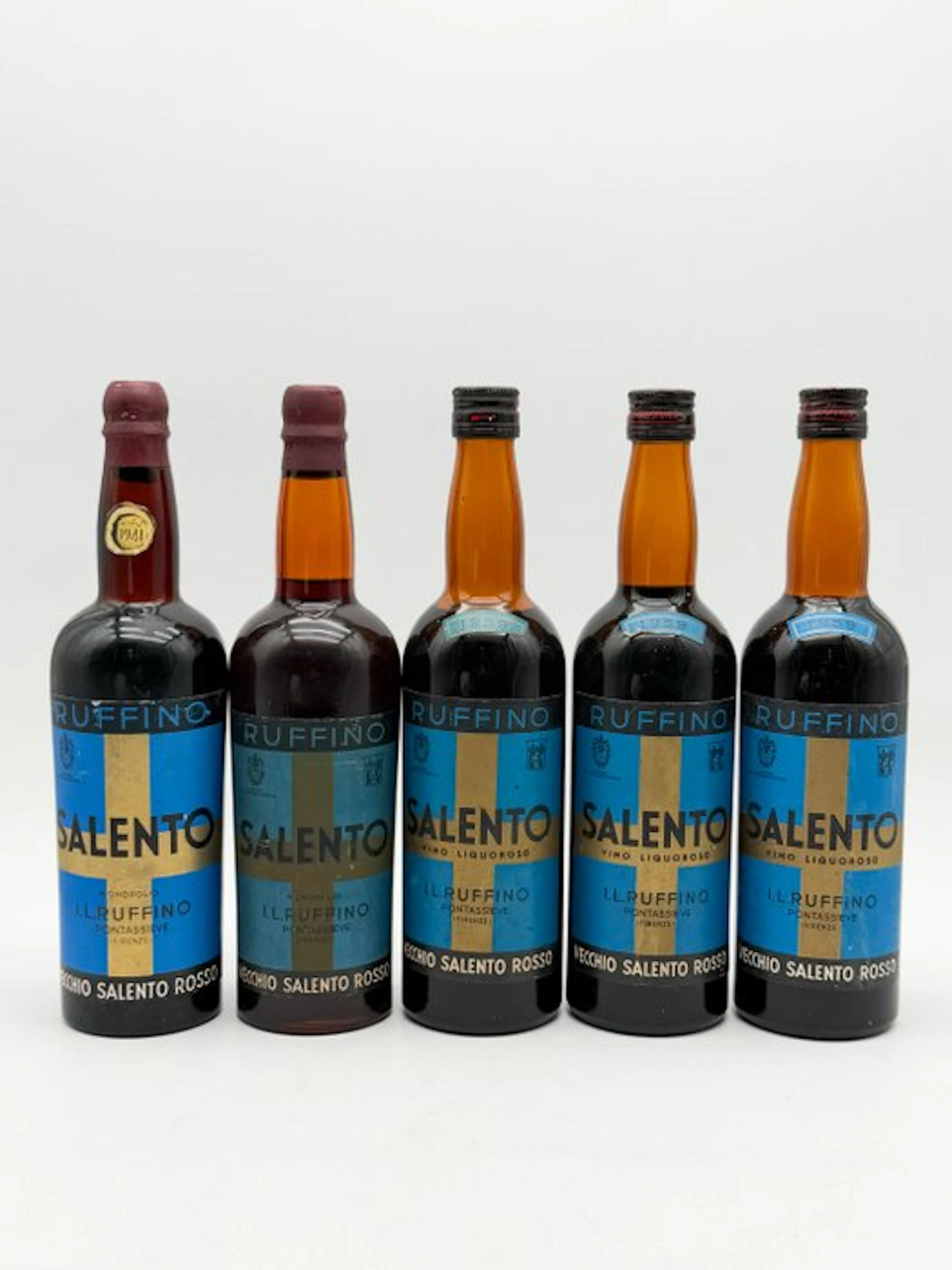 1941, 1945, 1959 (3x) Ruffino, Vecchio Salento Rosso - Puglia - 5 Bottles