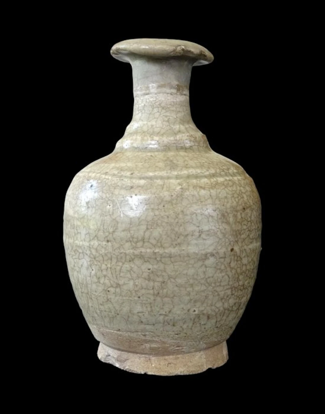 Chinois ancien - Vase bouteille Guan à glaçure craquelée - Dynastie Song (960 - 1279) (Sans prix de réserve)