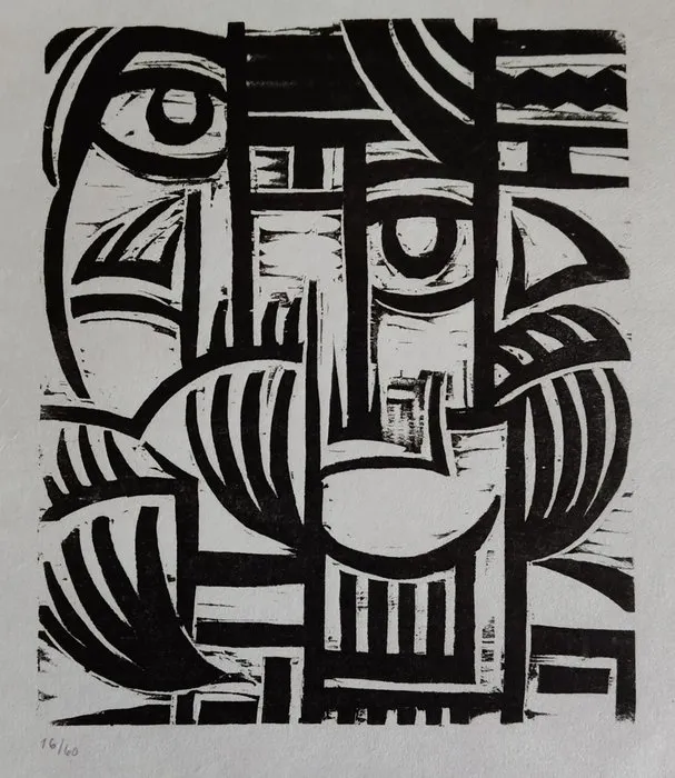 Otto Möller (1883-1964) - woodcut