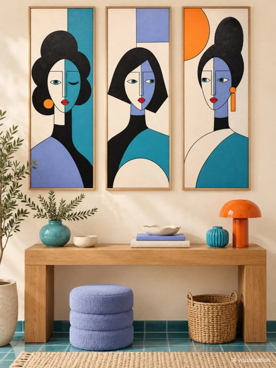 Marcel Mendez - Fragmented Face #148, 149, 150 -XL- ( No reserve )
