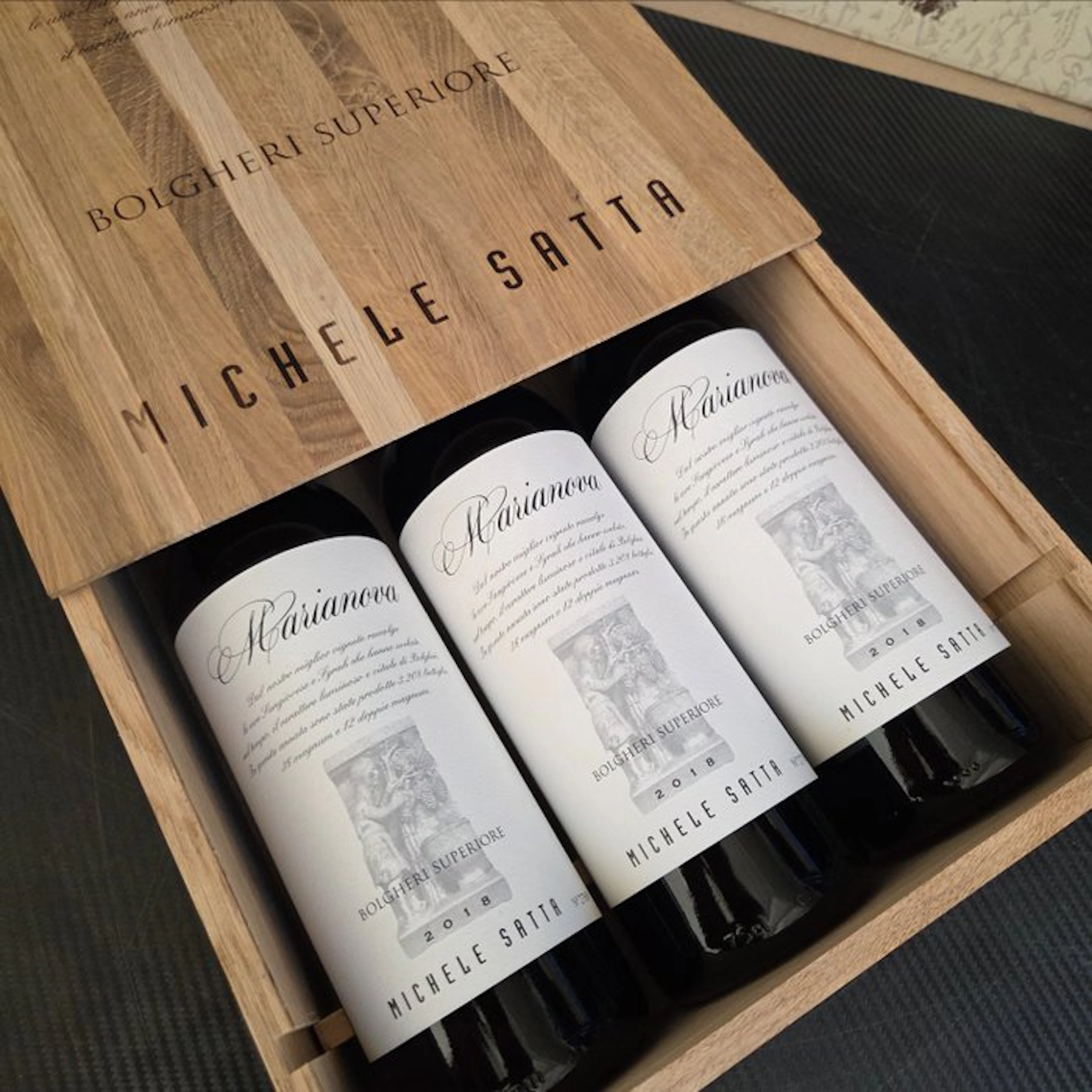 2018 Michele Satta, Marianova - Bolgheri Superiore, DOC - 3 Bottles (0.75L)