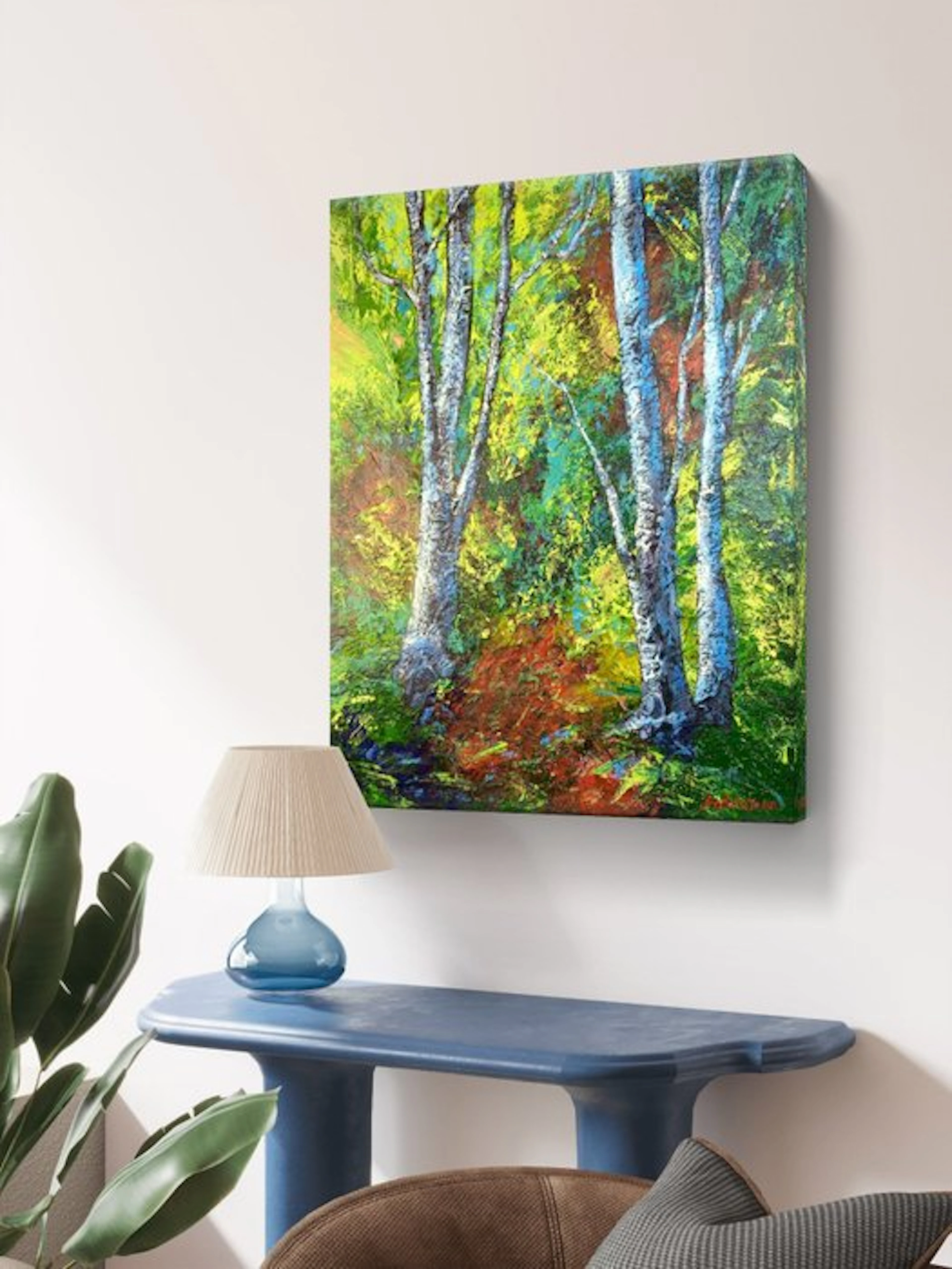 Jana Noldin - Abstract Painting - " Autumn Symphony" n.01 (50x40x2 cm)