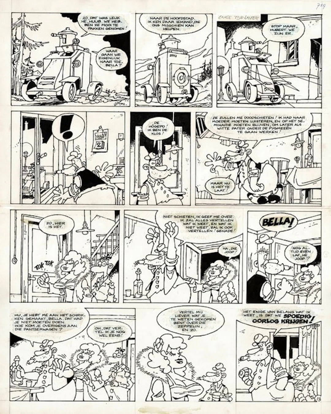 De Smet, Peter - 1 Original page - Het Hopmysterie - 1974