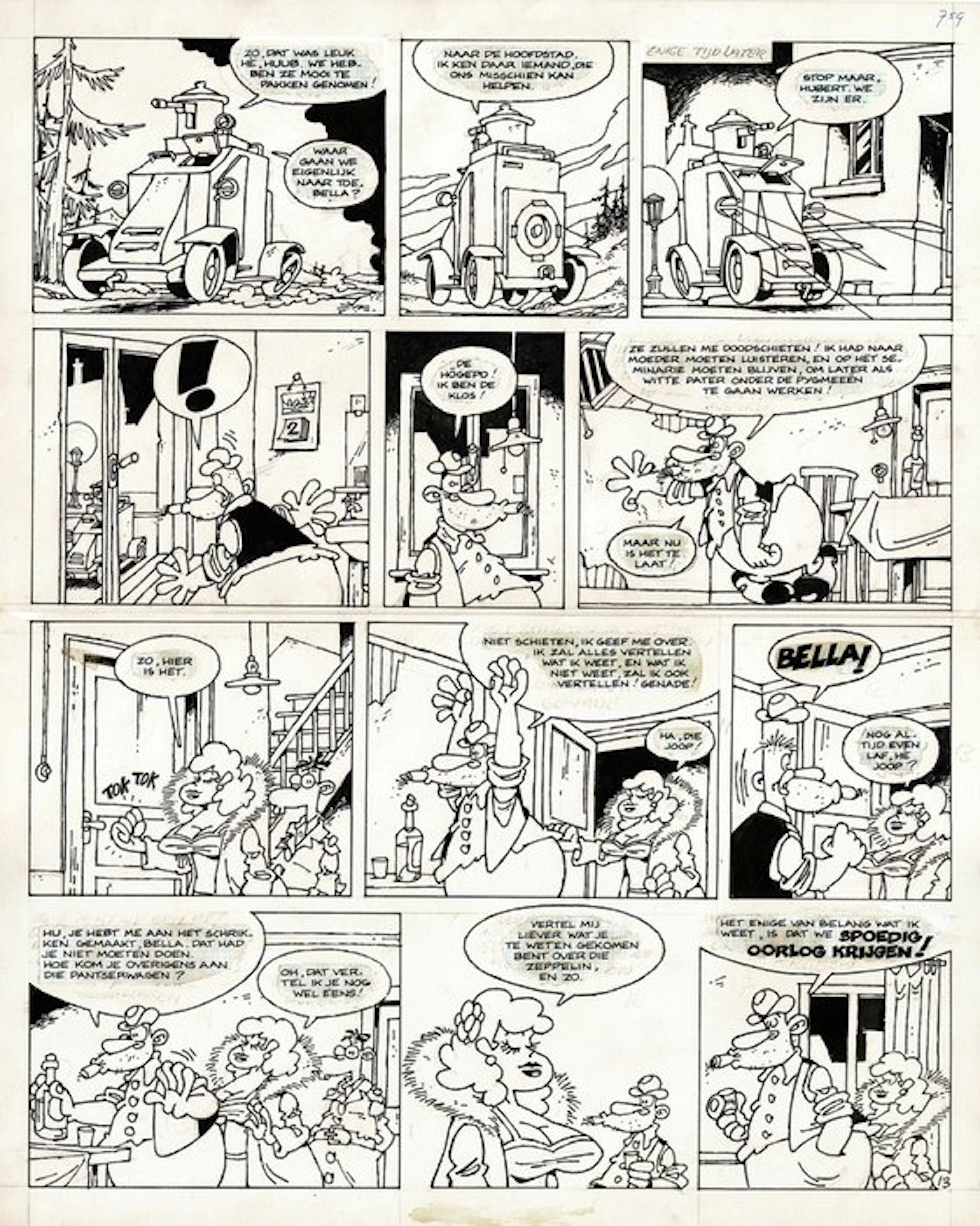 De Smet, Peter - 1 Original page - Het Hopmysterie - 1974