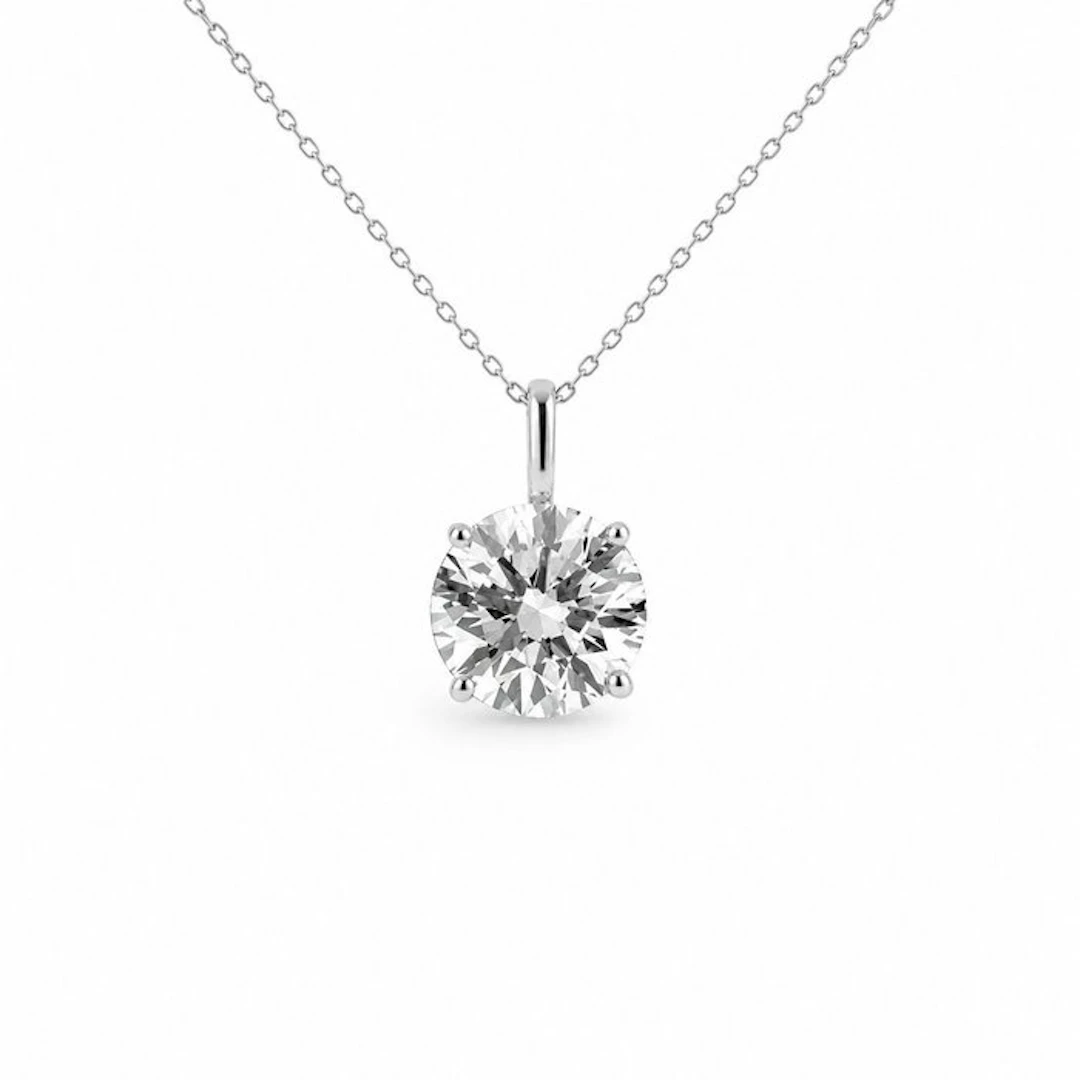No reserve price - Pendant - 14 kt. White gold - 2.01ct. tw. Diamond
