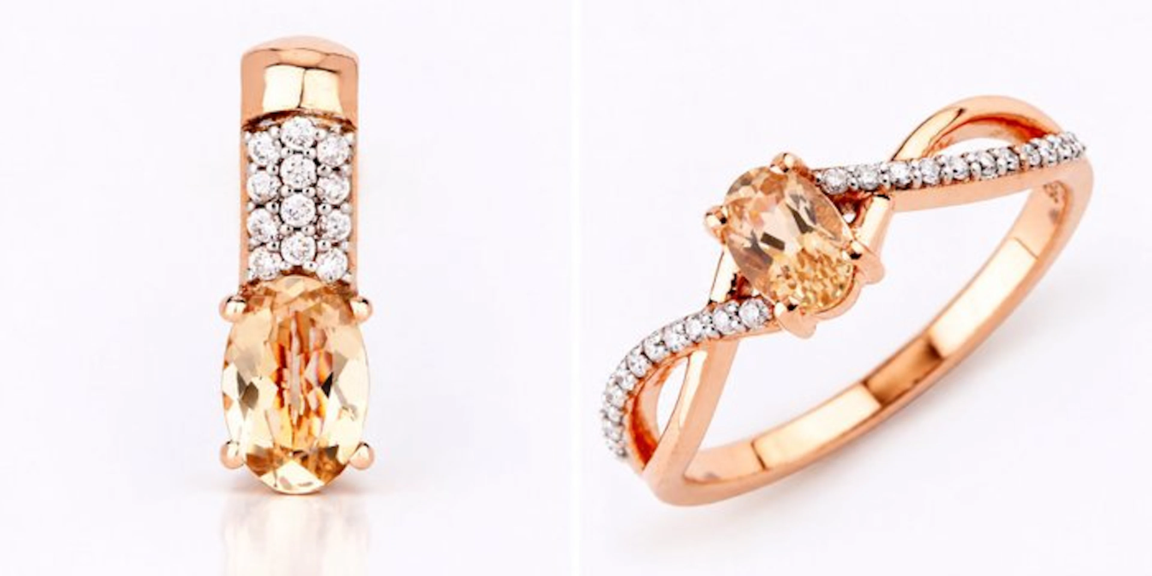 2 piece jewellery set - 14 kt
