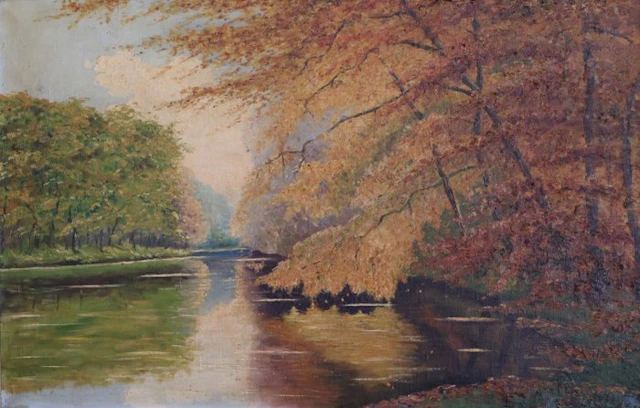 Ernst Hugo Eiselt (XX) - Herbst am Fluss