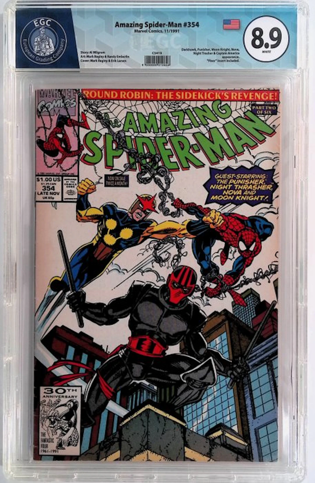 Amazing Spider-Man #354 - EGC 8.9 - 1 Graded comic - First edition - 1991