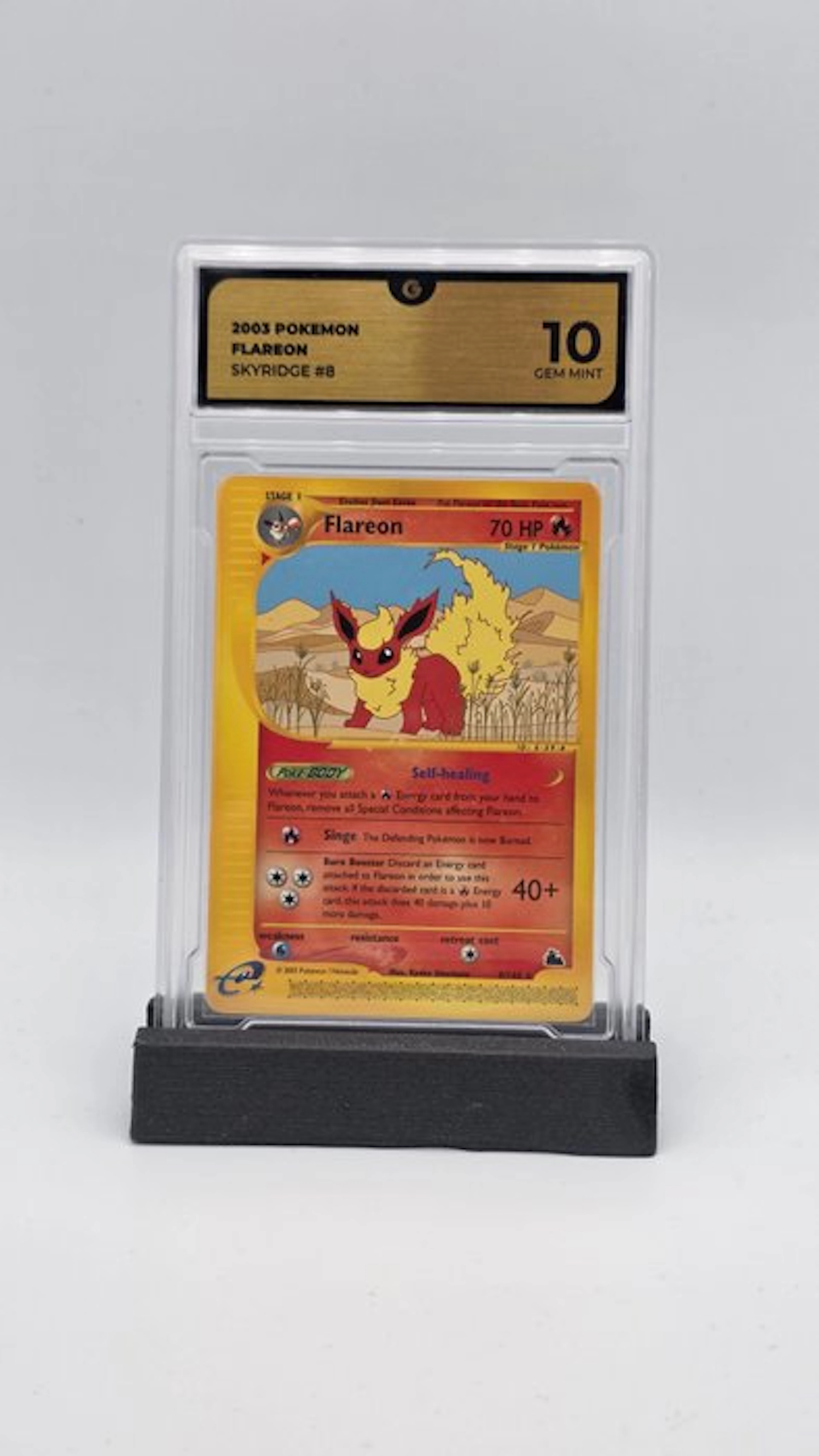 Pokémon - 1 Graded card - Flareon #8 - GG 10 - WOTC - Skyridge