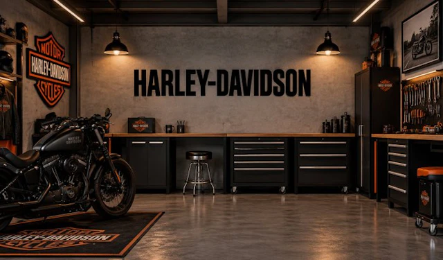 Harley-Davidson - Harley-Davidson ABS sign 200 cm - Advertising sign - ABS