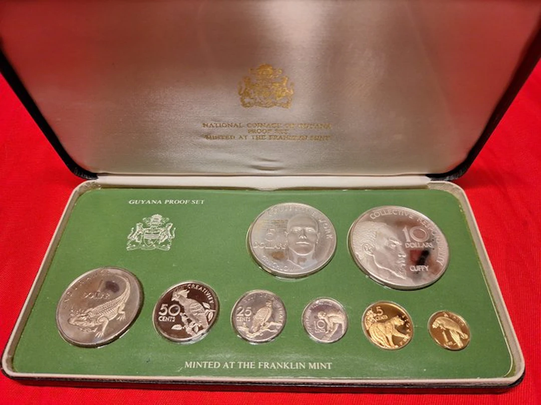 Guyana. 1979, National Coinage Proof Set, Incl. Silver (No reserve price)