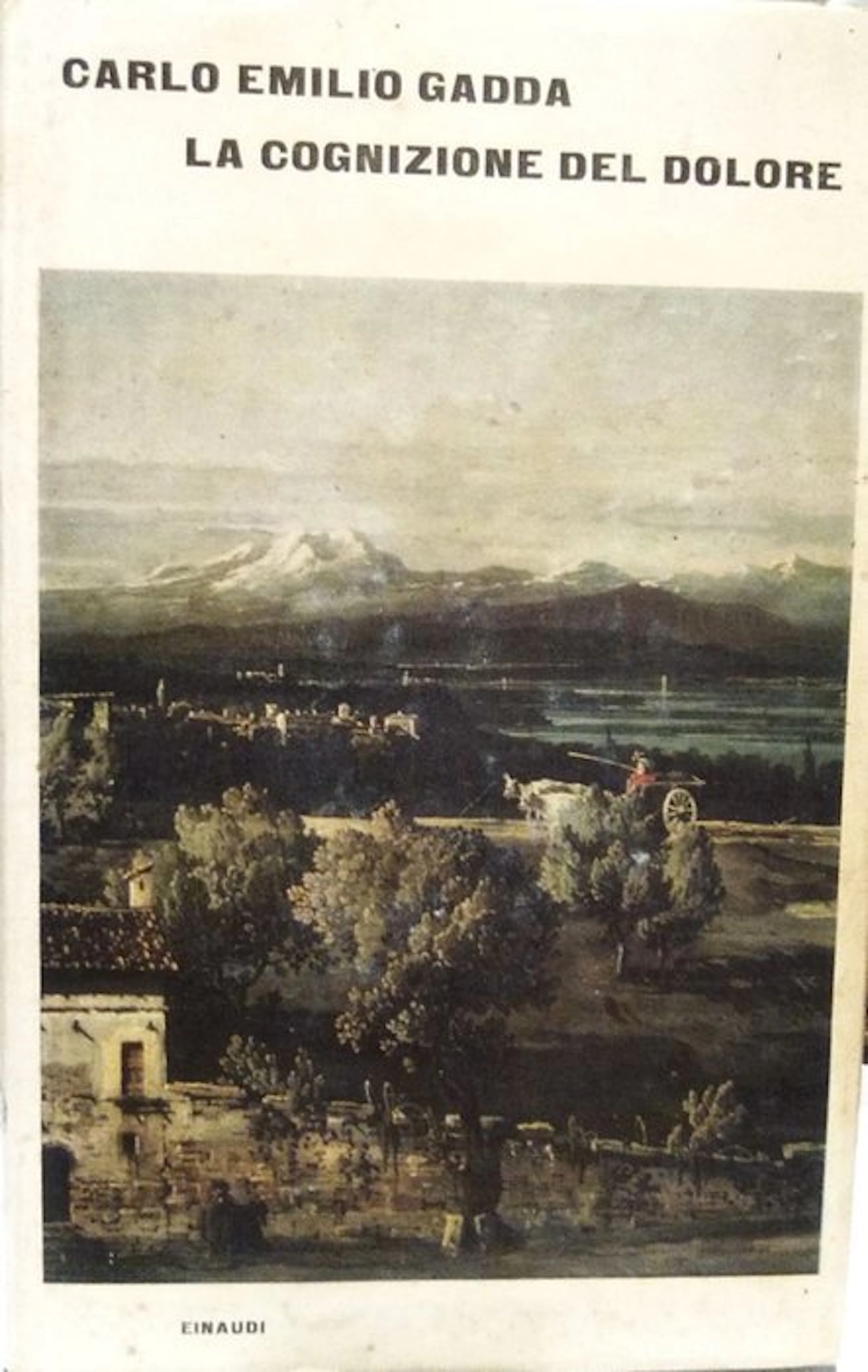 Gadda Carlo Emilio. - La Cognizione del Dolore. Prima Edizione. - 1963